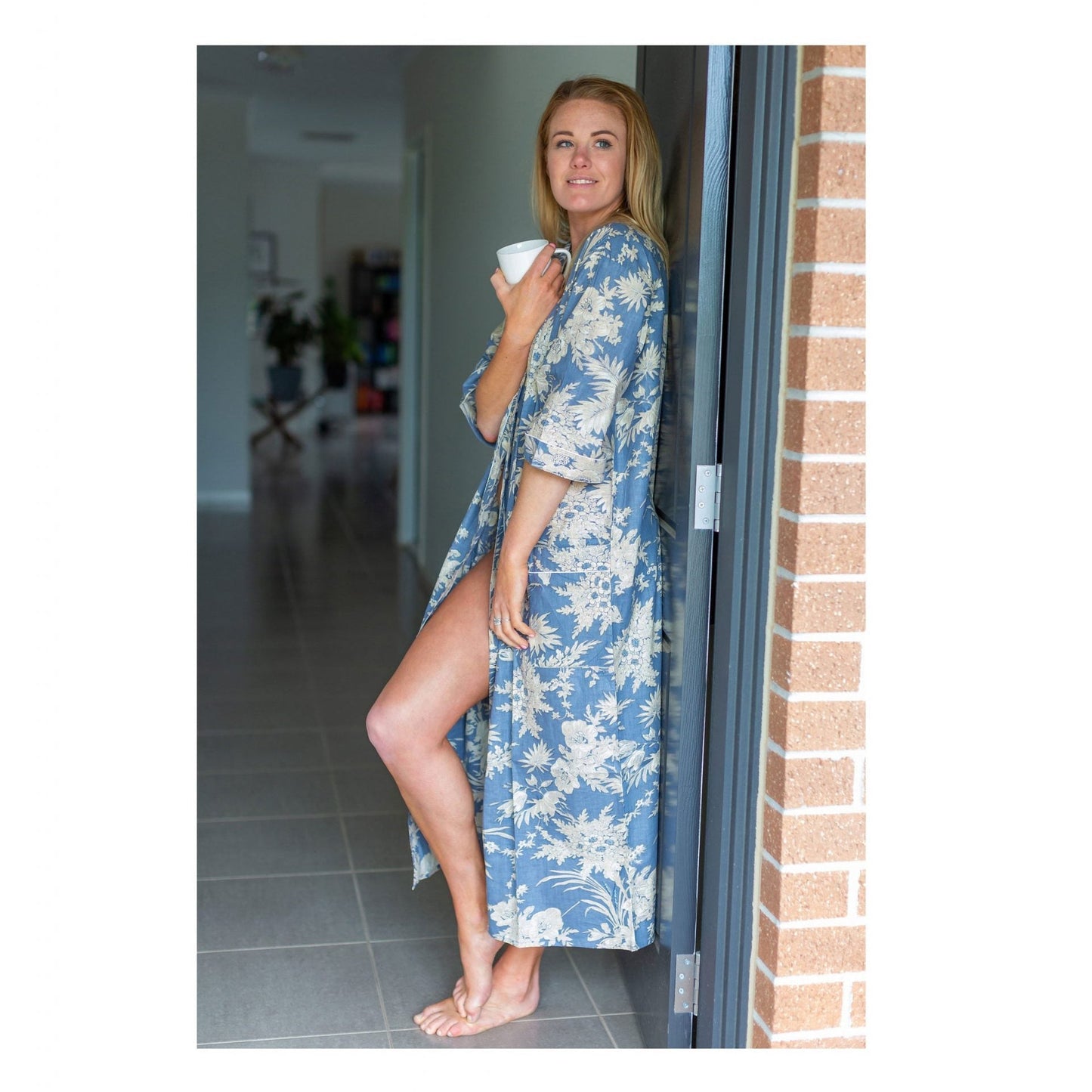 China Blossom Cotton Kimono – Frida Kahlo Inspired, One Sizek