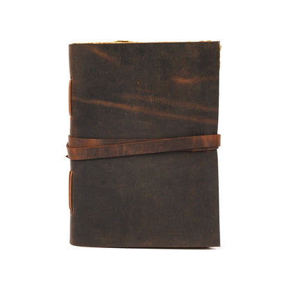 Antique Traveller's Vintage Leather Journal – A4 Size