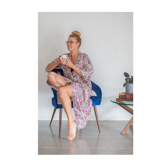 Ficifolia Cotton Kimono – Frida Kahlo Inspired, Limited Edition