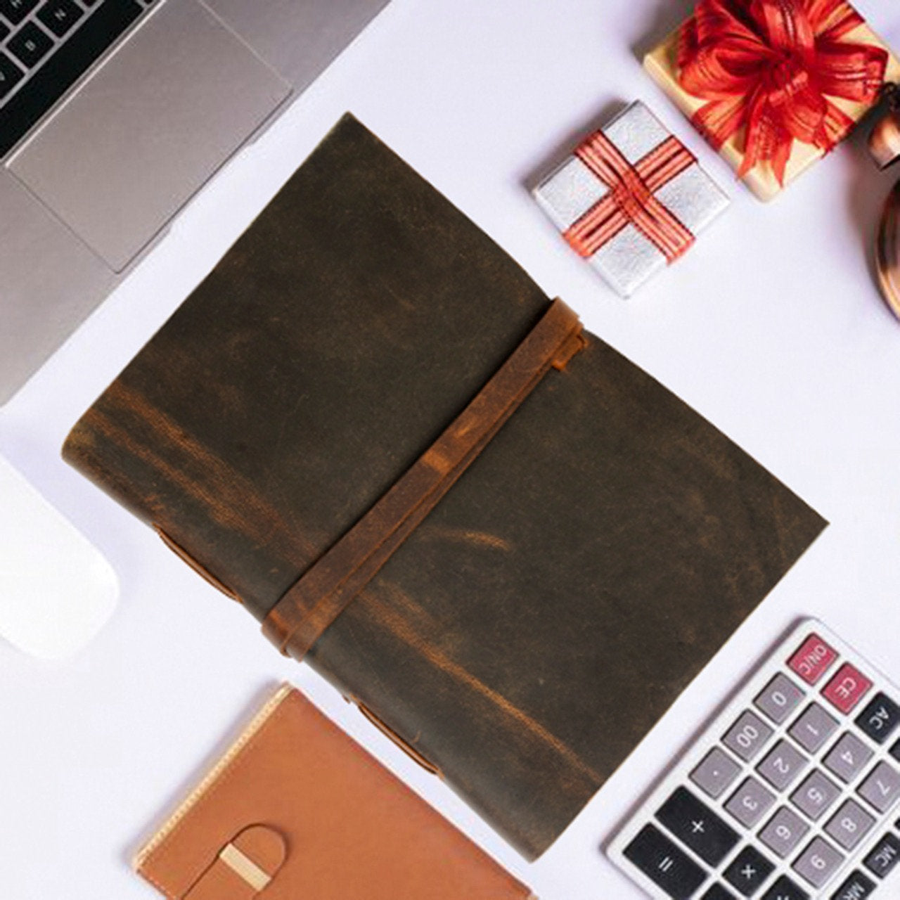 Antique Traveller's Vintage Leather Journal – A4 Size