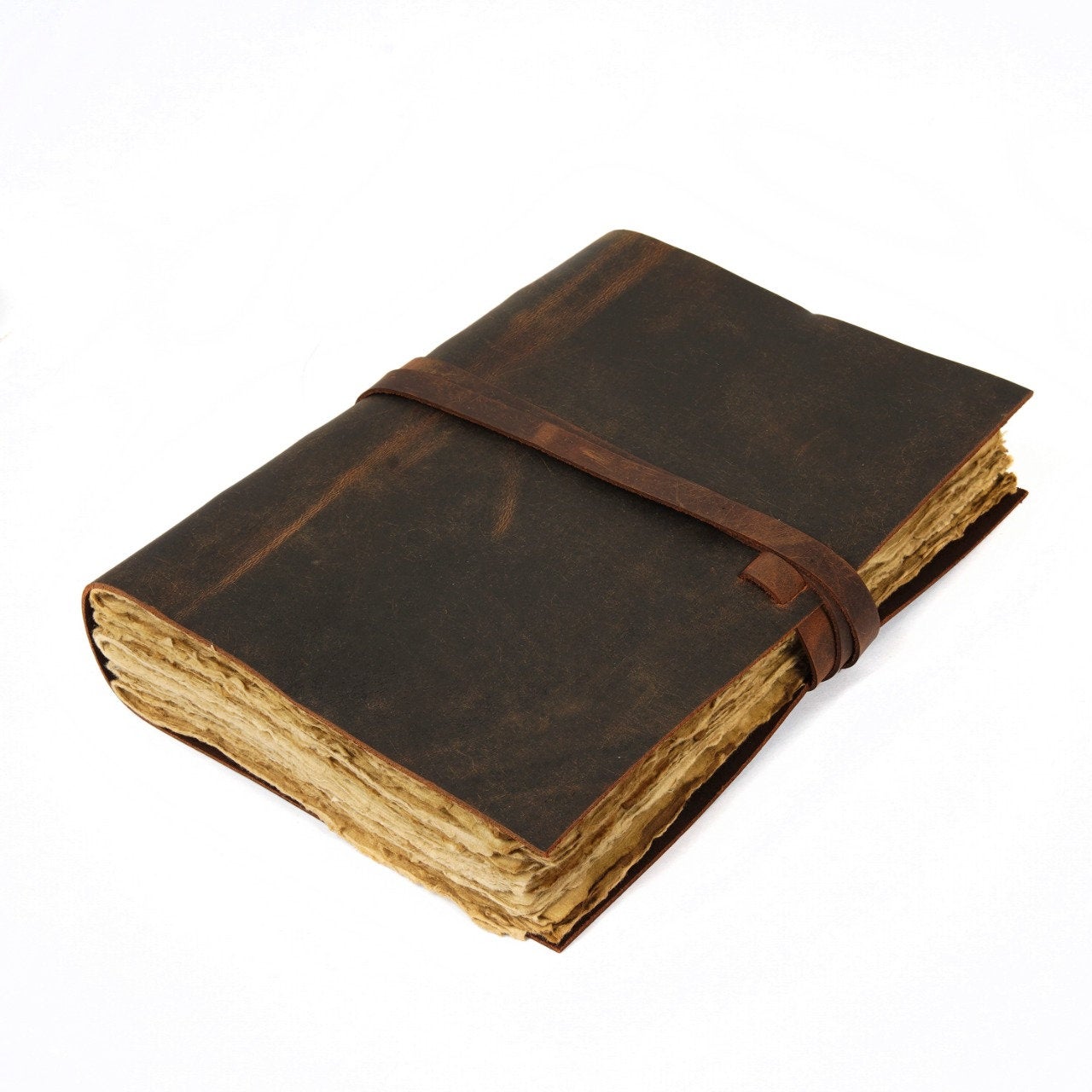 Antique Traveller's Vintage Leather Journal – A4 Size